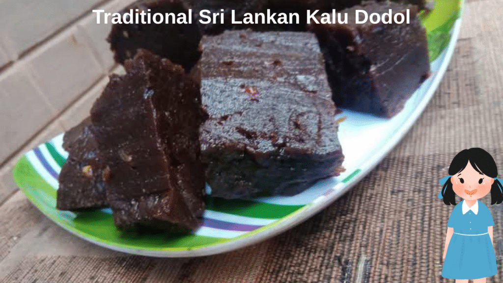 Traditional Sri Lankan Kalu Dodol