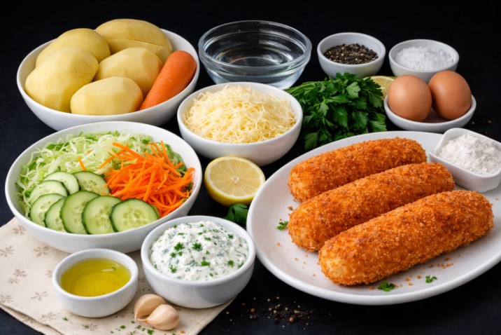 Crispy Potato Sticks with Cheese – Simple Recipe