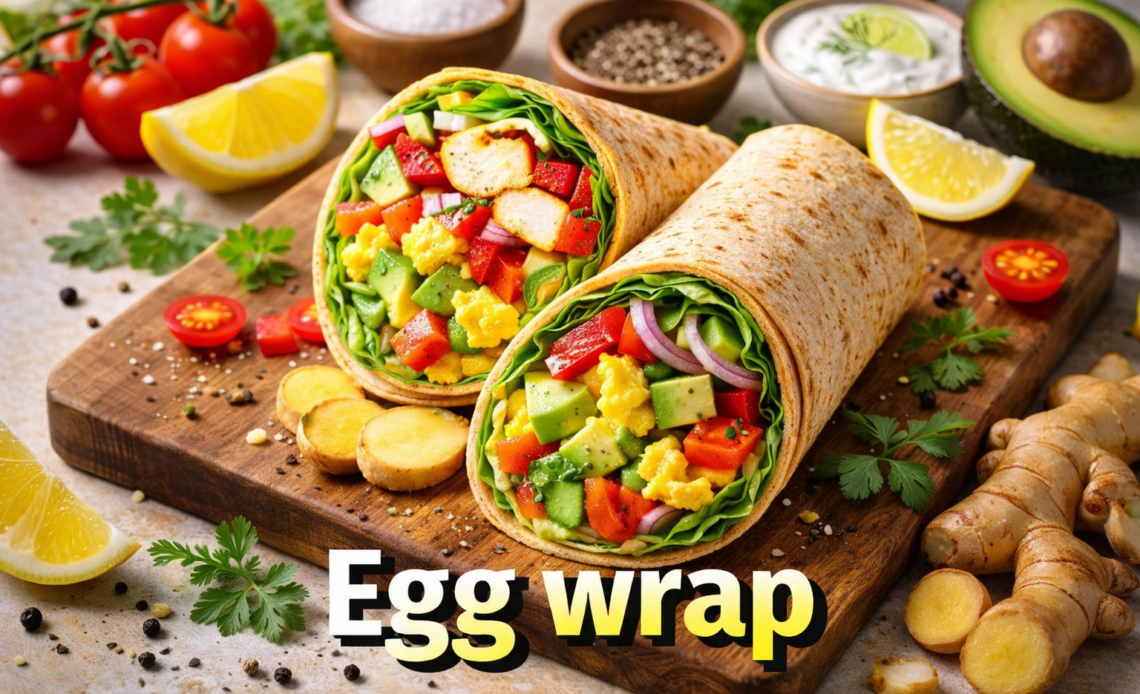 A great egg wrap for dinner to diet without feeling hungry!