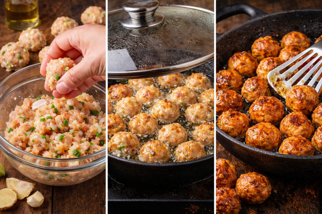 How to make Chicken Meatballs Recipe (Step-by-Step)