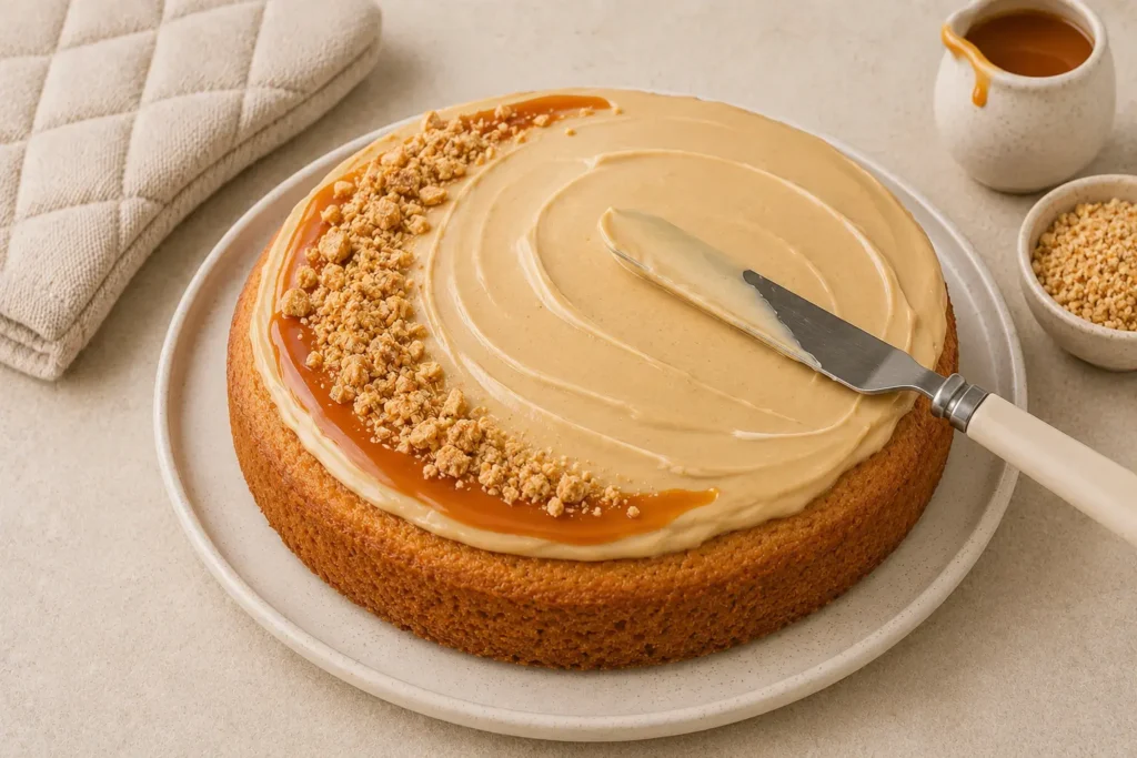 Butter and sugar beaten until pale and fluffy