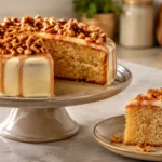 Easy Butterscotch Cake Recipe with Cashew Praline
